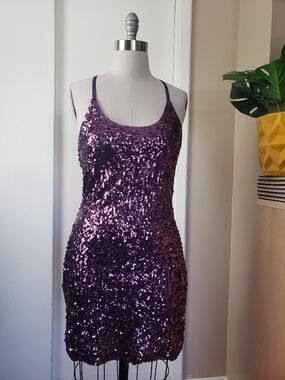 Sparkly Sequin Mini Dress Size Medium!